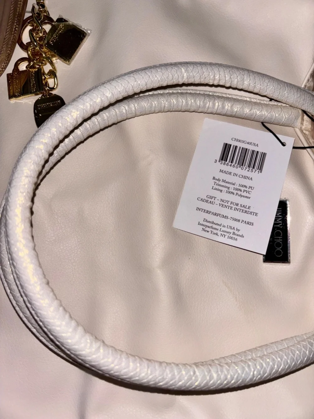 NWT Jimmy Choo White and Irredescant Tote AND Steve Madden Mini Bag Bundle - Picture 9 of 16